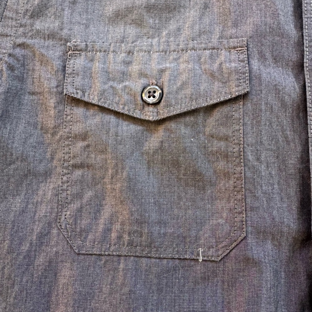 Express Charcoal Button Down Shirt - image 2